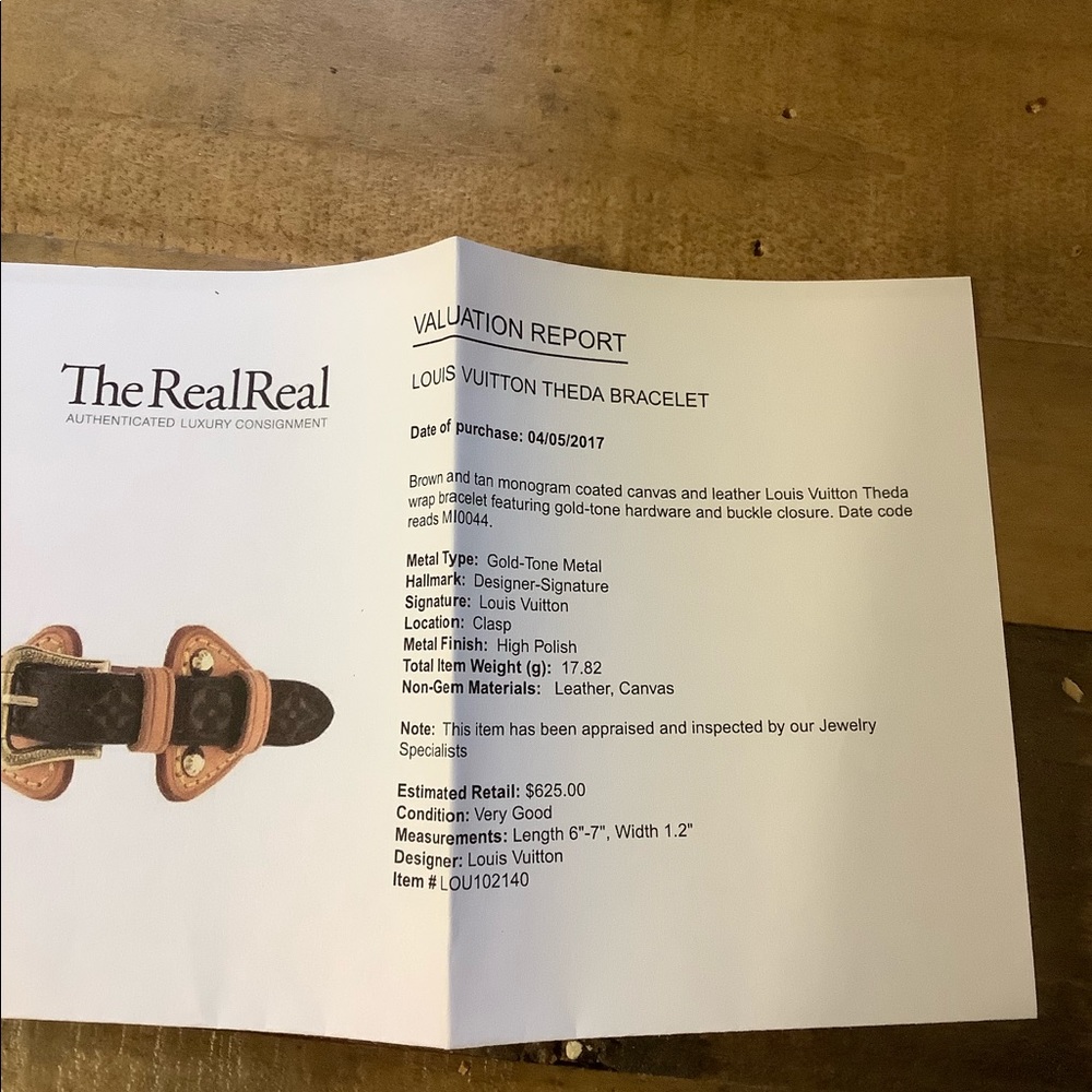 🚫 SOLD |  Louis Vuitton Theda leather bracelet - Picture 4 of 8